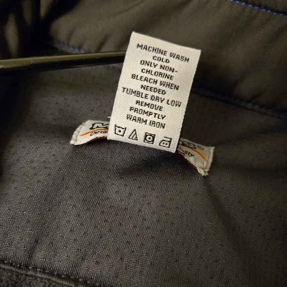 Menards Womens Blue Softshell Full Zip Fleece Lined Work Vest Small RN 20849 - Picture 5 of 5